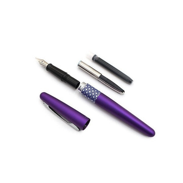 Pilot MR3 Retro Pop Fountain Pen Violet Ellipse Barrel Medium Nib – view 3