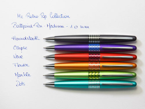 Pilot MR3 Retro Pop Premium Ballpoint Pen Medium Grey Houndstooth Black Ink – view 5