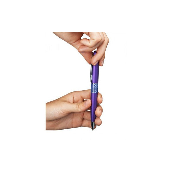 Pilot MR3 Retro Pop Premium Ballpoint Pen Medium Violet Ellipse Black Ink – view 3