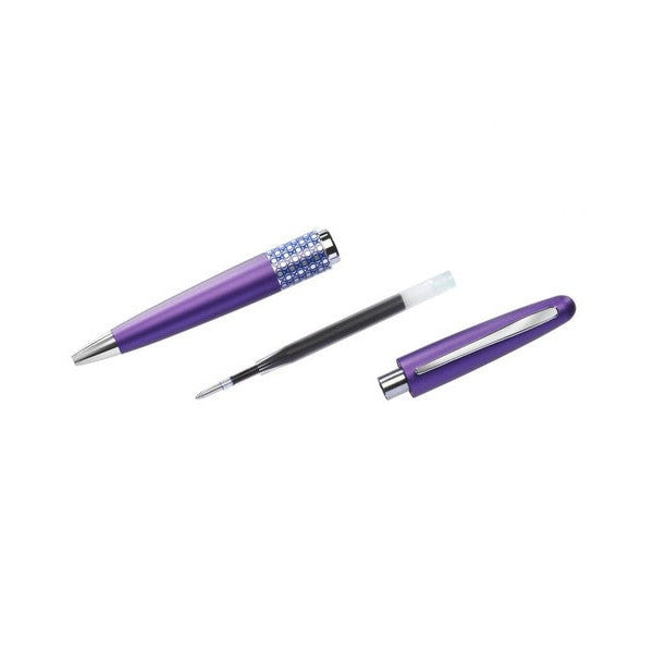 Pilot MR3 Retro Pop Premium Ballpoint Pen Medium Violet Ellipse Black Ink – view 4