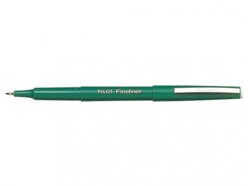Pilot Original Fineliner Pen 0.4mm Green Box of 12 – view 2