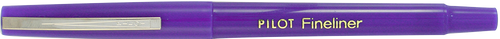 Pilot Original Fineliner Pen 0.4mm Purple Box of 12 – view 2