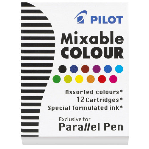 Pilot Parallel Pen Refill Cartridge Assorted Pack of 12