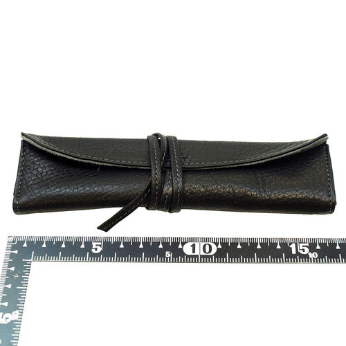 Pilot Pensemble 1 Pen Leather Pouch Roll Black and Grey – view 4