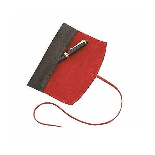 Pilot Pensemble 1 Pen Leather Pouch Roll Black and Red – view 2
