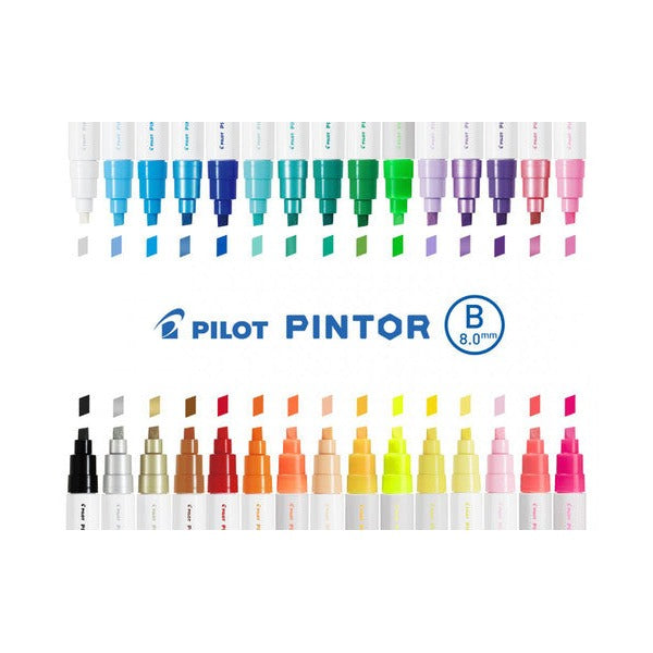 Pilot Pintor Marker Broad Neon Apricot Orange Box of 6 – view 3