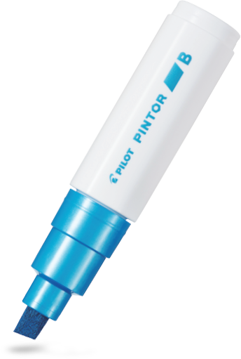 Pilot Pintor Paint Marker Broad Chisel Tip Metallic Blue – view 2