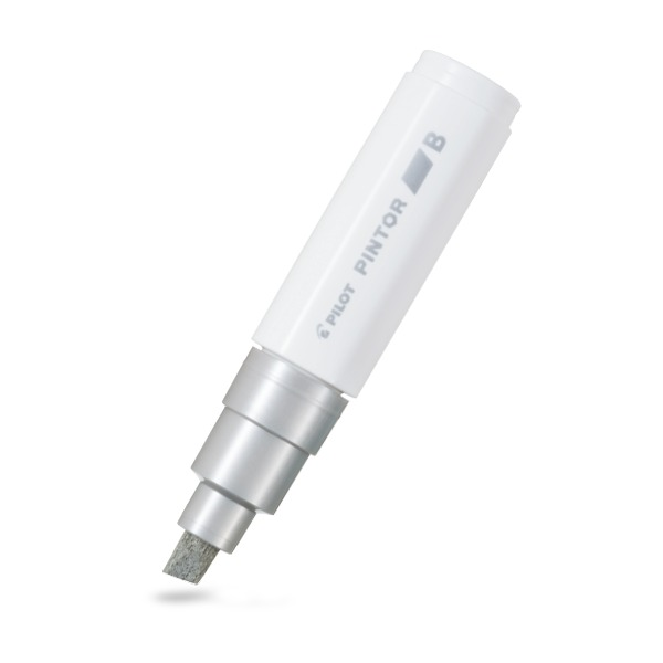 Pilot Pintor Paint Marker Broad Chisel Tip Silver – view 2
