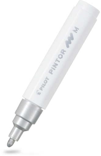 Pilot Pintor Paint Marker Medium Tip Silver – view 2