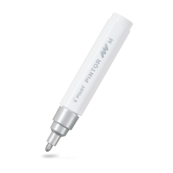 Pilot Pintor Paint Marker Medium Tip Silver – view 2