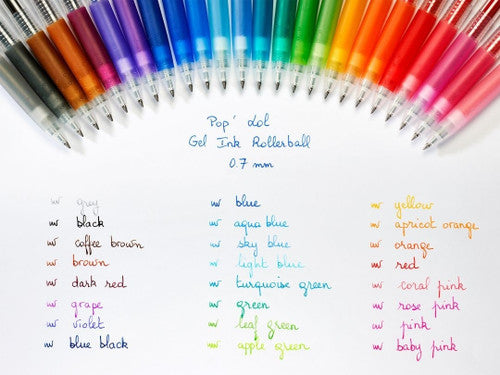 Pilot Poplol Retractable Gel Pen 0.7mm White Box of 12 – view 5