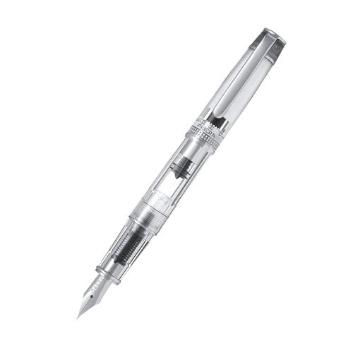 Pilot Prera Transparent Fountain Pen Black Barrel Fine Nib