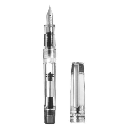 Pilot Prera Transparent Fountain Pen Black Barrel Fine Nib – view 2