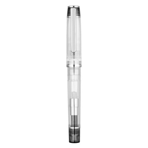 Pilot Prera Transparent Fountain Pen Black Barrel Medium Nib – view 2