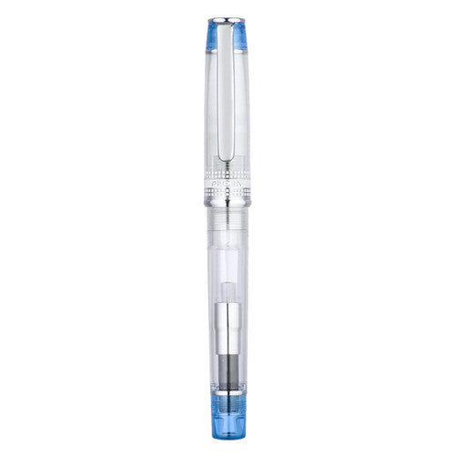 Pilot Prera Transparent Fountain Pen Blue Barrel Medium Nib – view 2