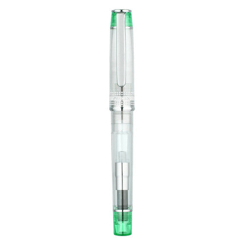 Pilot Prera Transparent Fountain Pen Green Barrel Medium Nib – view 2