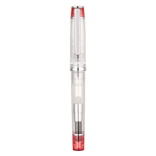Pilot Prera Transparent Fountain Pen Red Barrel Medium Nib – view 2