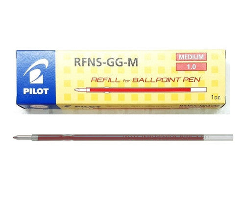 Pilot Retractable Ballpoint Refill 1.0mm Red Box of 12
