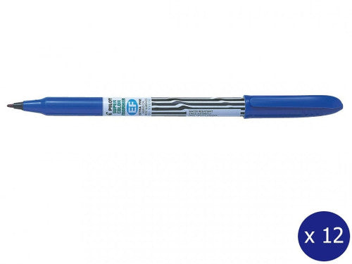 Pilot Super Colour Permanent Marker Bullet Extra Fine Blue Box of 12