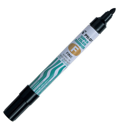 Pilot Super Colour Permanent Marker Bullet Fine Black Box of 12 – view 2