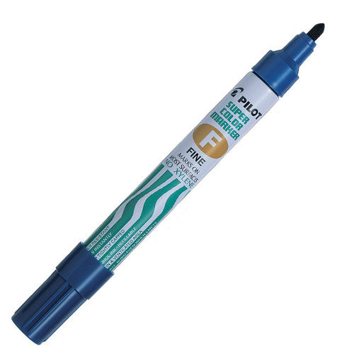 Pilot Super Colour Permanent Marker Bullet Fine Blue Box of 12 – view 2