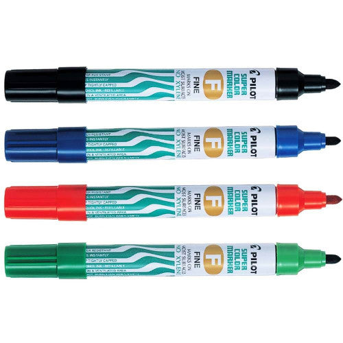 Pilot Super Colour Permanent Marker Bullet Fine Blue Box of 12 – view 3