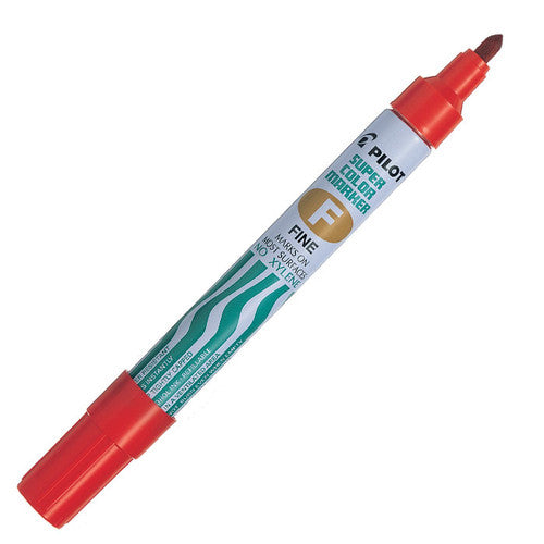 Pilot Super Colour Permanent Marker Bullet Fine Red Box of 12 – view 2