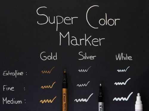 Pilot Super Colour Permanent Marker Bullet Medium White Box of 12 – view 3