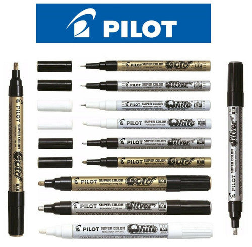 Pilot Super Colour Permanent Marker Bullet Medium White Box of 12 – view 4