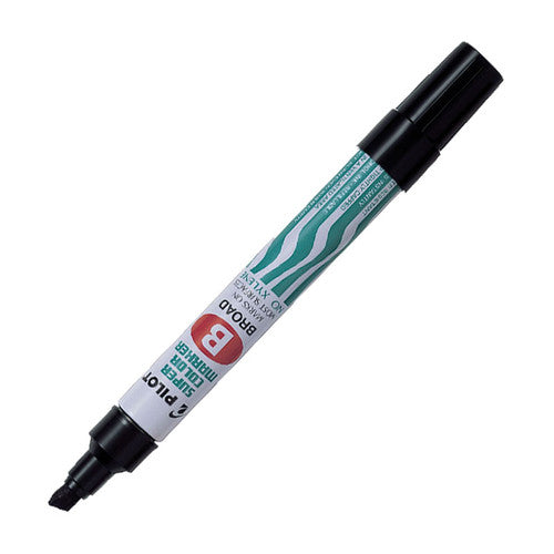 Pilot Super Colour Permanent Marker Chisel Broad Black Box of 12 – view 2
