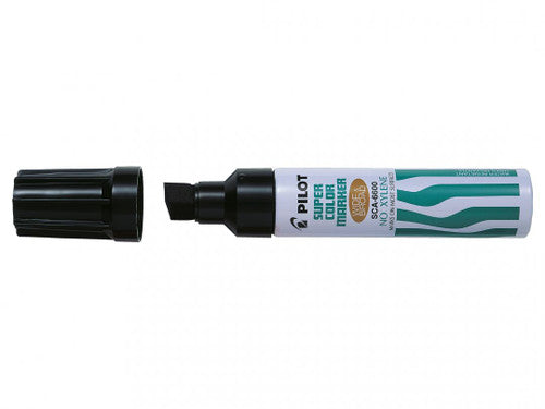 Pilot Super Colour Permanent Marker Chisel Jumbo Black Box of 10 – view 2