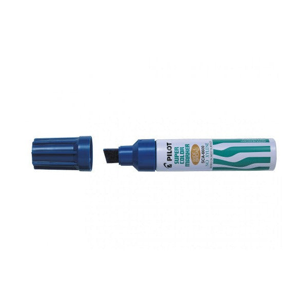 Pilot Super Colour Permanent Marker Chisel Jumbo Blue Box of 12 – view 2