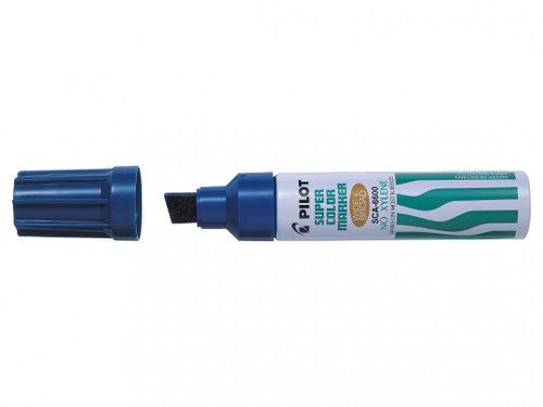 Pilot Super Colour Permanent Marker Chisel Jumbo Blue Box of 12 – view 2