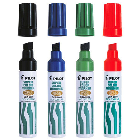 Pilot Super Colour Permanent Marker Chisel Jumbo Red Box of 12 – view 3