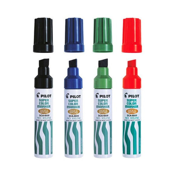 Pilot Super Colour Permanent Marker Chisel Jumbo Red Box of 12 – view 3