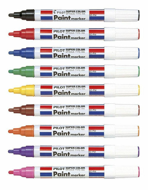 Pilot Super Colour Permanent Paint Marker Bullet Medium Black Box of 12 – view 2