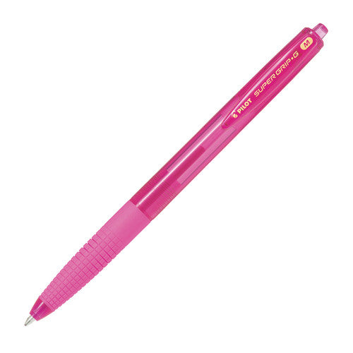 Pilot Super Grip G Retractable Ballpoint Pen Medium Pink Box of 12