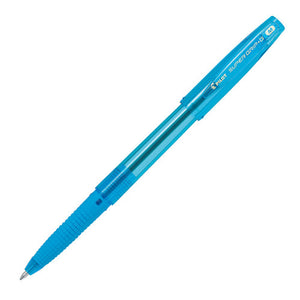 Pilot Super Grip G Stick Ballpoint Pen Medium Light Blue Box of 12