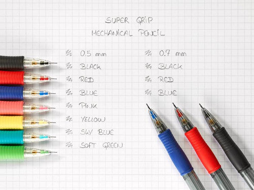 Pilot Super Grip Mechanical Pencil 0.5mm Lead Blue Barrel Box of 12 – view 4