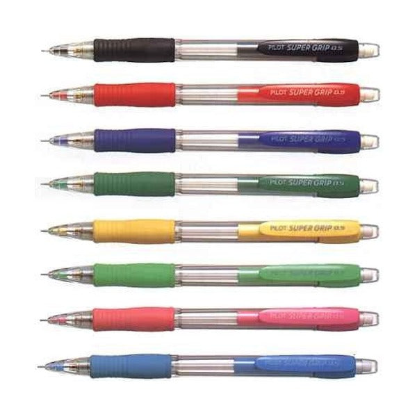 Pilot Super Grip Mechanical Pencil 0.5mm Lead Blue Barrel Box of 12 – view 5