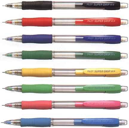 Pilot Super Grip Mechanical Pencil 0.5mm Lead Blue Barrel Box of 12 – view 5