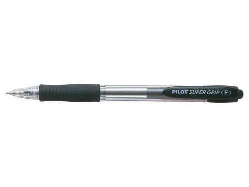 Pilot Super Grip Retractable Ballpoint Pen Fine Black Box of 12 – view 2