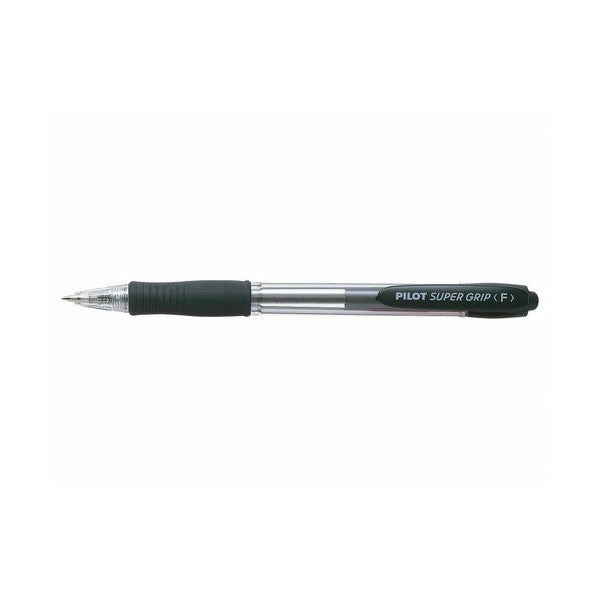 Pilot Super Grip Retractable Ballpoint Pen Fine Black Box of 12 – view 2