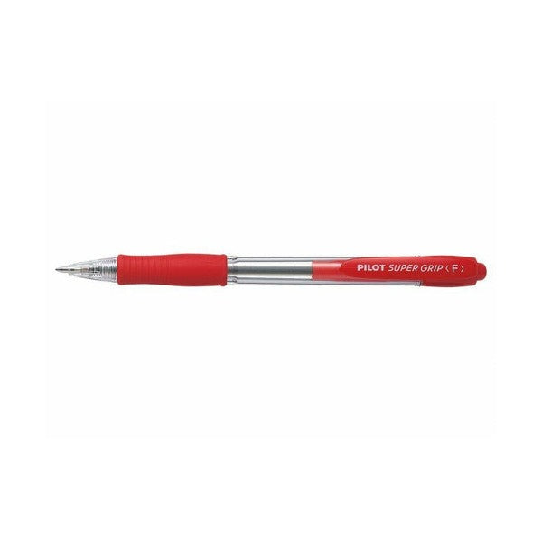 Pilot Super Grip Retractable Ballpoint Pen Fine Red Box of 12 – view 2