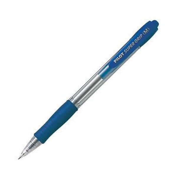 Pilot Super Grip Retractable Ballpoint Pen Medium Blue Box of 12 – view 3
