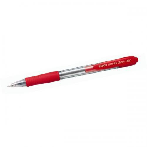 Pilot Super Grip Retractable Ballpoint Pen Medium Red Box of 12 – view 3