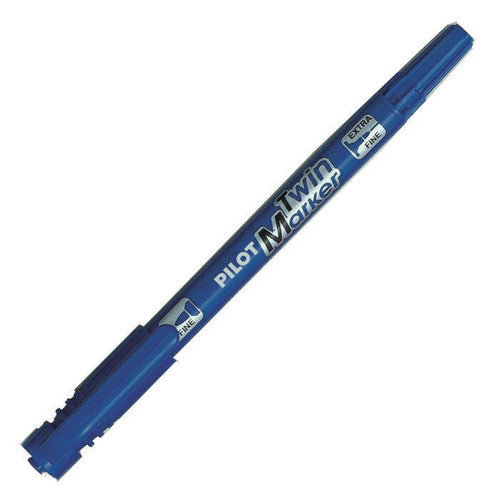 Pilot Twin Permanent Marker Dual Nib Blue Box of 12