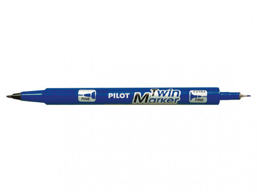 Pilot Twin Permanent Marker Dual Nib Blue Box of 12 – view 2