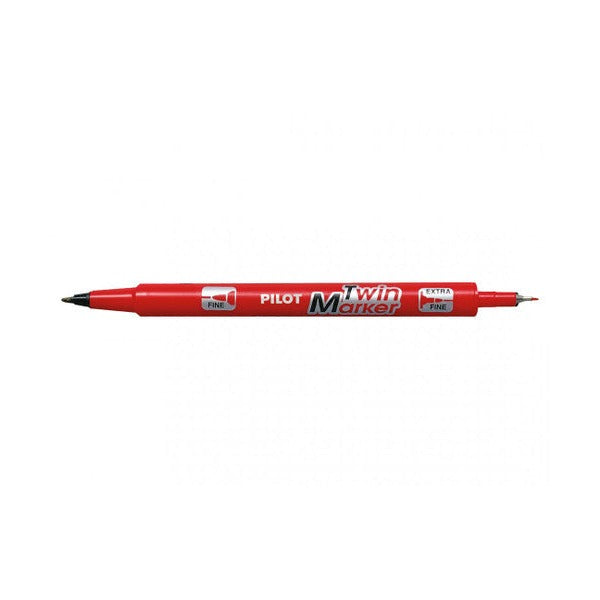 Pilot Twin Permanent Marker Dual Nib Red Box of 12 – view 2