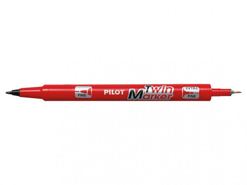 Pilot Twin Permanent Marker Dual Nib Red Box of 12 – view 2